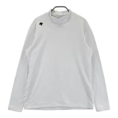 サイズ：M DESCENTE GOLF デサントゴルフ  モックネック 長袖Tシャツ 裏起毛  グレー系 [240101402578]# ゴルフウェア メンズ ストスト