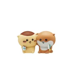 【中古】キーホルダー くりまんじゅう×カワウソ 「ちいかわ×水族館 フィギュアマスコット」