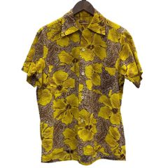 ヴィンテージ vintage ~60's SHAPELY シアサッカー 半袖シャツ Sサイズ イエロー 201MT-4168 VB