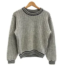 エルエルビーン L.L.Bean 80's 80年代 bird's eye knit バーズアイニット ノルウェー製 ヴィンテージ vintage US古着 - セーター ホワイト フリーサイズ 101MT-3764