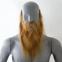 【普通郵便発送】 コスプレ 髭 あご髭 顎ヒゲ ドワーフ風 リアル 本格的 誕生日 飾り付け 室内