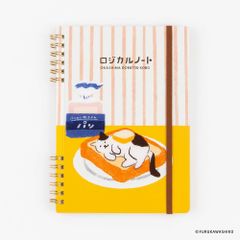 新品 ナカバヤシ スイング・ロジカルWリングノート 古川紙工 お菓子などうぶつB6 方眼5MM 2トースト NW-B608-2