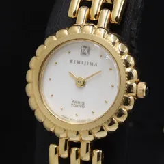 キミジマ☆クオーツ☆時計　1Pダイヤ☆レディース　稼働品☆ 2025年最新】Yahoo!オークション -ユキコキミジマ 時計(アナログ