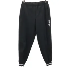 adidas アディダス 80s デサント製 ヴィンテージ トレーニング ロングジャージパンツ M 黒 メンズ 古着