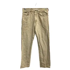 Lee デニムパンツ W33 リー レギュラーフィット ベージュ コットン メキシコ製 古着卸 アメリカ仕入 2502-1000