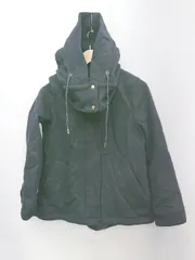 ◇ ◎ green label relaxing UNITED ARROWS 2way ジップアップ 長袖 ジャケット コート サイズ38 ブラック レディース P  【1307260002836】