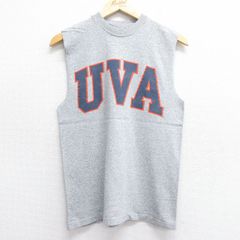 S/古着 ノースリーブ ビンテージ Tシャツ メンズ 90s UVA クルーネック グレー 霜降り 25jul07 中古