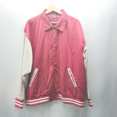 ◇ ⊇ HALHAM ハルハム 長袖 スタジャン サイズL レッド メンズ E  【1503050016629】