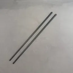 【専用】銅製　菊頭四方透飾火箸　鳥頭飾火箸　火箸二本セット　茶道具　中古品骨董品 専用】銅製 菊頭四方透飾火箸 鳥頭飾火箸 火箸二本セット 茶道具