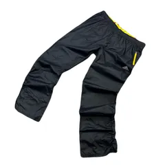 adidas ナイロンパンツ メンズ L相当 ブラック 【 防風 撥水 透湿 】 Climaproof トラックパンツ 黒 アディダス ●Ja8648