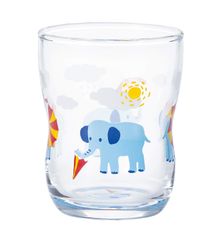アデリア(ADERIA) つよいこグラス かくれんぼコップ ぞう 130ml 日本製 化粧箱入 コップ 結婚 祝い おしゃれ プレゼント ガラス ペア 誕生日 女性 タンブラー 還暦 男性 退職 ウイスキー 父親 記念日 妻 ギフト 贈り物 口部強化 子供 か