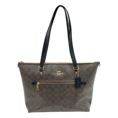 〇〇COACH コーチ ラグジュアリー シグネチャー ギャラリートート トートバッグ F79609 ブラウン