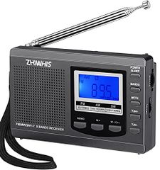 ZHIWHIS ラジオ 小型ポータブル FM/AM/SW ワイドfm対応 高感度