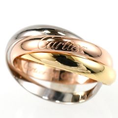 Cartier カルティエ トリニティリング SM 3連リング K18 スリーカラー SIZE:46 AU750 指輪