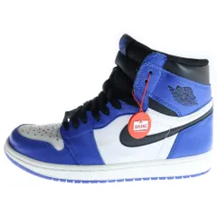 NIKE (ナイキ) AIR JORDAN 1 RETRO HIGH OG GAME ROYAL 555088-403 エアジョーダン1 ゲームロイヤル ハイカットスニーカー ブルー/ホワイト/ブラック US8.5/26.5cm