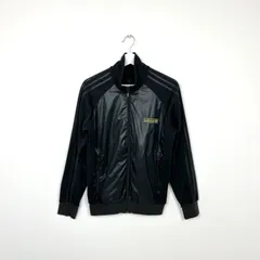 ★adidas★ アディダス トラックジャケット SNOW BREAKER ジャージ トレフォイルロゴ 3ストライプ ブラック ゴールド 刺繍