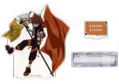 【中古】アクリルスタンド・アクリルパネル リボーン＆沢田綱吉 BIGアクリルスタンド 「家庭教師ヒットマンREBORN! ラッキー缶バッジBOX -vol.2-」 ゴールド賞