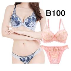 大きいサイズ ブラジャー ブラ ショーツ アンダー100 Bカップ ブラショーツセット 大きいサイズ 大きい アンダーバスト B100 ブラジャー ブラ 大きいサイズ ブラショーツ 上下セット B100