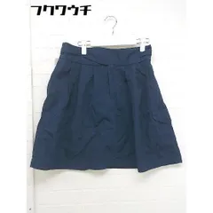 ◇ ◎ BEAMS BOY ビームス ボーイ タグ付き ミニ 台形 スカート サイズBOY ネイビー レディース  【1109060012400】のサムネイル