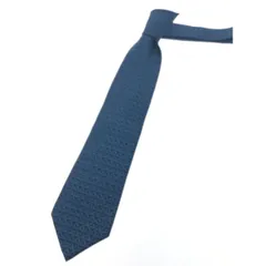 ▼▼BVLGARI ブルガリ メンズ ネクタイ シルク100％ 幾何学模様 フラワー オブ ライフ ブルー