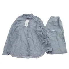 COMOLI コモリ セットアップ 23SS X01-08003 KHADI コットン パジャマ シャツ パンツ セットアップ ライトブルー系 2【中古】のサムネイル