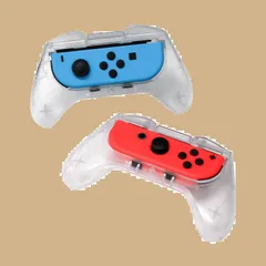 ゲーム 15×2.5×8.5cm 2個セット スケルトングリップ 握りやすい ジョイコン用 着脱簡単 Switch ALG-NSJKSG アローン(Allone)