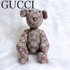 【美品】GUCCI グッチ GGキャンバス テディベア　ぬいぐるみ クマ　熊 楽天市場】gucci グッチ ggキャンバス テディベア ぬいぐるみの通販