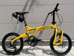 【USED品】 birdy バーディー 折り畳み自転車 小径車 ミニベロ 自転車 ディスクブレーキ 20インチ 輪行バッグ付 シマノ デュラエース 【送料無料】
