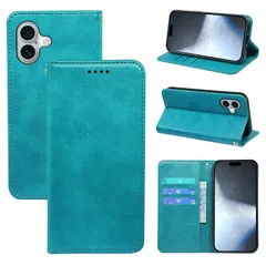 iPhone16 ケース 手帳型 いphone16 手帳型ケース iPhone 16 カバー 手帳型 PUレザー カード収納 財布型 耐衝撃 ケース マグネット スタンド機能付き 5色(いphone16 ケース 手帳型) (グリーン) 0のサムネイル