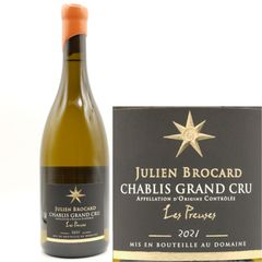 正規品 2021 シャブリ グランクリュ レ・プリューズ ジュリアン・ブロカール 750ml フランス 白ワイン 冬ギフト