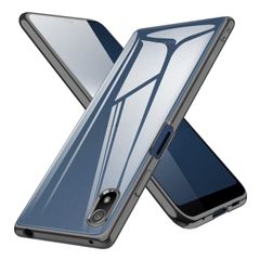 【即日発送】カバー 背面クリア Ace3 エスクペリア 黒 薄型 ソフト スリム 透明 スマホケース ストラップホール付き SOG08 SO-53C 軽 tpu クリア 耐衝撃 ケース III ブラック Ace Xperia