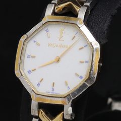 電池新品】イヴサンローラン 2200-241762 腕時計 オクタゴン 稼働品