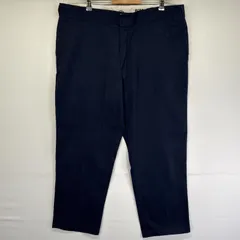 古着 ディッキーズ Dickies ワークパンツ 874 ストレート チノパン ジッパーフライ 作業着 センタープレス w42 L30  ネイビー メンズ