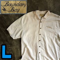T6045 Boundary Bay オープンカラーシャツ　シルク　古着