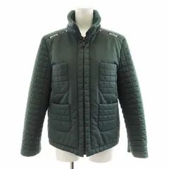 【高級】CHANEL シャネル ブルゾン ジャケット ナイロン 極美品】CHANEL シャネル ブルゾン ナイロン #38 グリーン アウター
