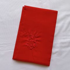 新品 未使用 ふくさ  袱紗 赤 クローバー 刺繍 モダン かわいい 金封ふくさ