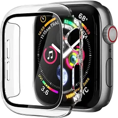 44mm_クリア 2023夏強化版AMAPC for Apple Watch ケース Apple Watch Series 6SESeries 5Series 4 44mm 用 ケース 一体型 apple watch 用 カバー アップルウォッチ ケース 傷防