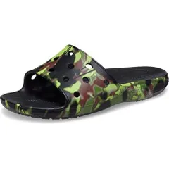 クロックス(crocs) クラシック スプレー カモフラージュ スライド 208252 ブラック 25cm 