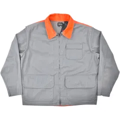 Levi's リーバイス グレー オレンジ 前後カラーコントラスト 襟コーデュロイ ゲームポケット ハンティング ワークジャケット カバーオール アメリカ オーセンティック クラシック ワークウエア デニム ジーンズ アメカジ ストリートファッション ブランド