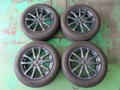 5.5J-15インチ 4H100 +45 レーベン 185/65R15 E-GRIP Performance2 社外 中古 ホイール タイヤ 4本 ノートなどに♪