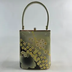 和装バッグ 美品 優品 金鷲 フォーマル 桜 金彩 金色 和装小物  【中古】