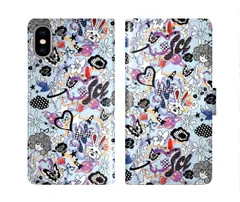 [iPhone12 Pro Max] iPhone16 ケース スカラー スマホケース 手帳型 iPhone16 Pro ケース アイフォン16 15 14 13 12 11 スマホカバー 全機種対応 手帳 ScoLar ハート スター うさぎ スカラコ 総柄