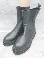 ■ menue メヌエ サイドゴア ブーツ サイズS ブラック レディース P  【1406180041106】