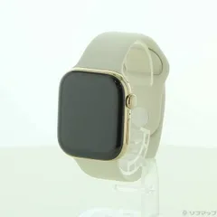 〔展示品〕 Apple Watch Series 10 GPS + Cellular 42mm ゴールドチタニウムケース スターライトスポーツバンド【344】