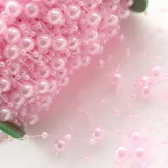 (3m)パールシャワー ピンク 多用途 パーツ 手芸材料 ピアス ネックレス イヤリング 部品 基礎パーツ ハンドメイド アクセサリーパーツ 基本 材料 資材