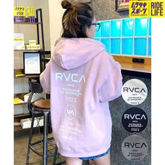 RVCA/ルーカ レディース ジップアップ パーカー オーバーサイズ バック