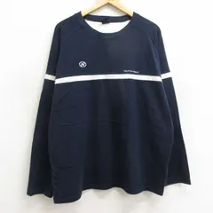 XL/古着 ノーティカ 長袖 ビンテージ ブランド Tシャツ メンズ 90s ワンポイントロゴ ラグラン 大きいサイズ コットン クルーネック 紺他 