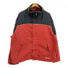 00年代 Timberland ティンバーランド WEATHERGEAR ナイロンジャケット アウトドア 大きいサイズ レッド (メンズ XXL) 中古 古着 S8989