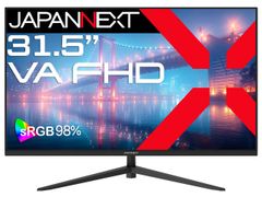 [Brand New, Ships in 3 Business Days] JAPANNEXT 31.5-inch LCD Display / 1920x1080 Resolution / HDMI x 1, VGA x 1 / Black / No Speakers / 2-Year Warranty