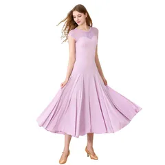 【プロ仕様】競技会用 ダンスドレス モダンダンスワンピース 社交ダンス ワルツ 大人用 ボールルームダンスワンピース